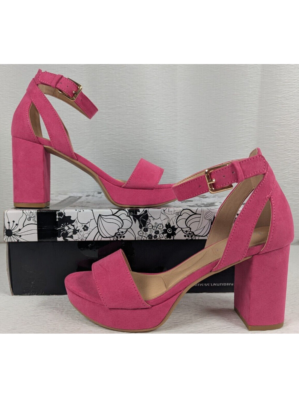 CL by Laundry - Go On 2 - Women's - Block Heels / Platform Sandals - Size 5.5